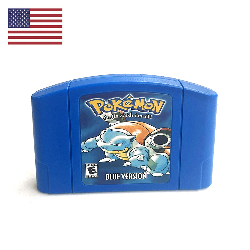 Retro Gaming Pokemon - Игровой картридж для N64: Pokemon Blue