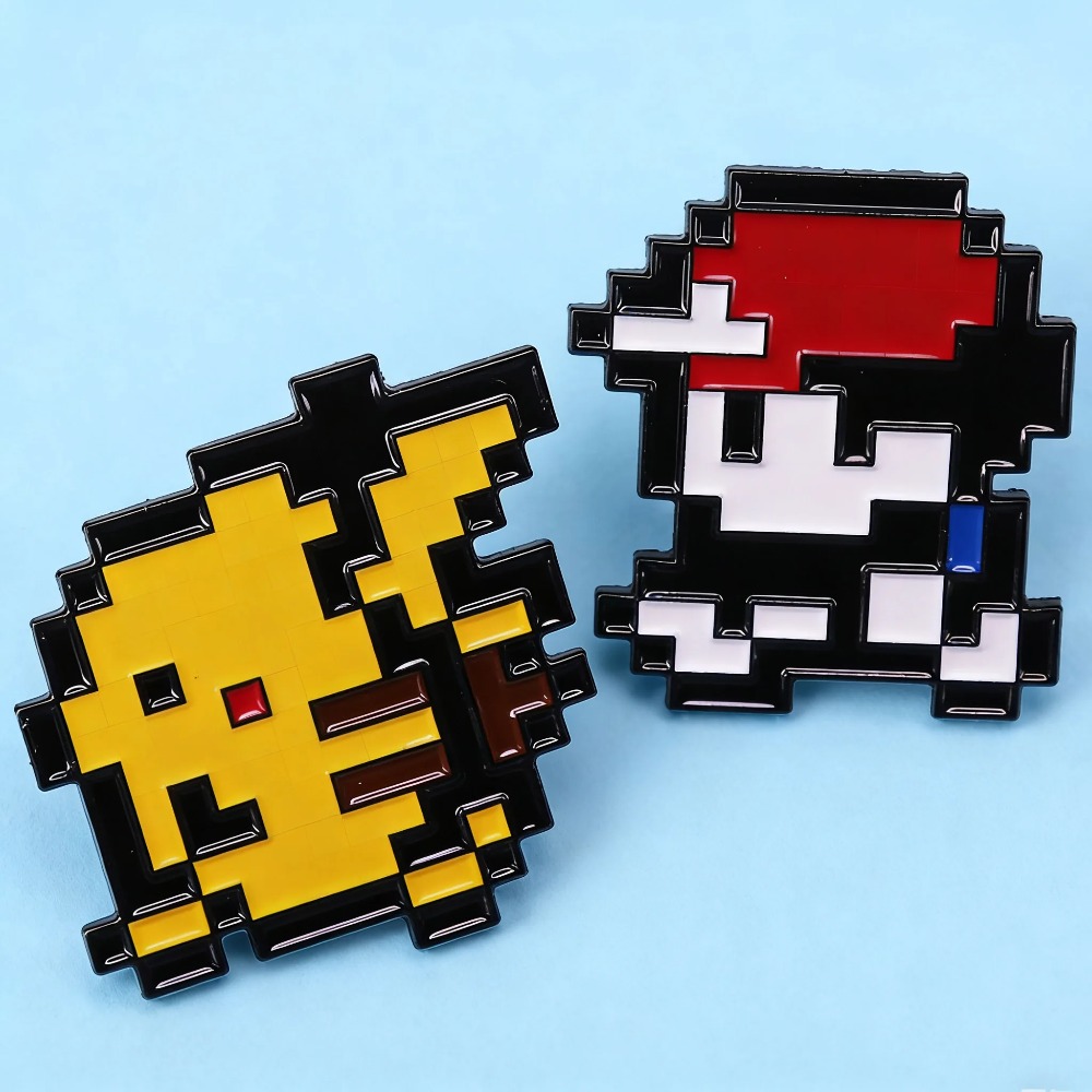 Retro Gaming Pokemon - Горячая новинка: 2 шт. ретро-значки с
