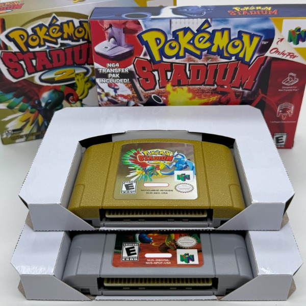 Retro Gaming Pokemon - Игровой картридж Pokemon Stadium 1 2