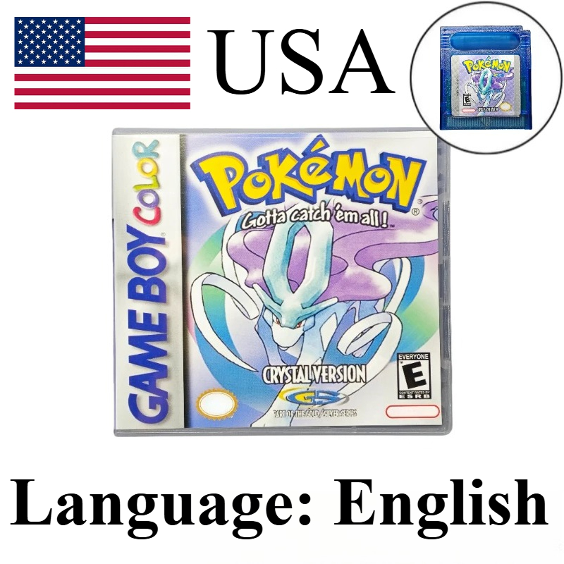 Retro Gaming Pokemon - Набор из 7 классических игровых картриджей