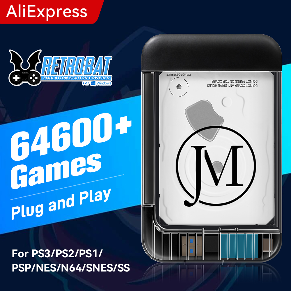 Retro Gaming Emulator Pc - Игровой жесткий диск Retrobat 500 ГБ
