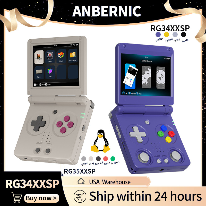 Anbernic RG34XXSP RG35XXSP Пер – обзор и цена Retro Gaming Upscaler