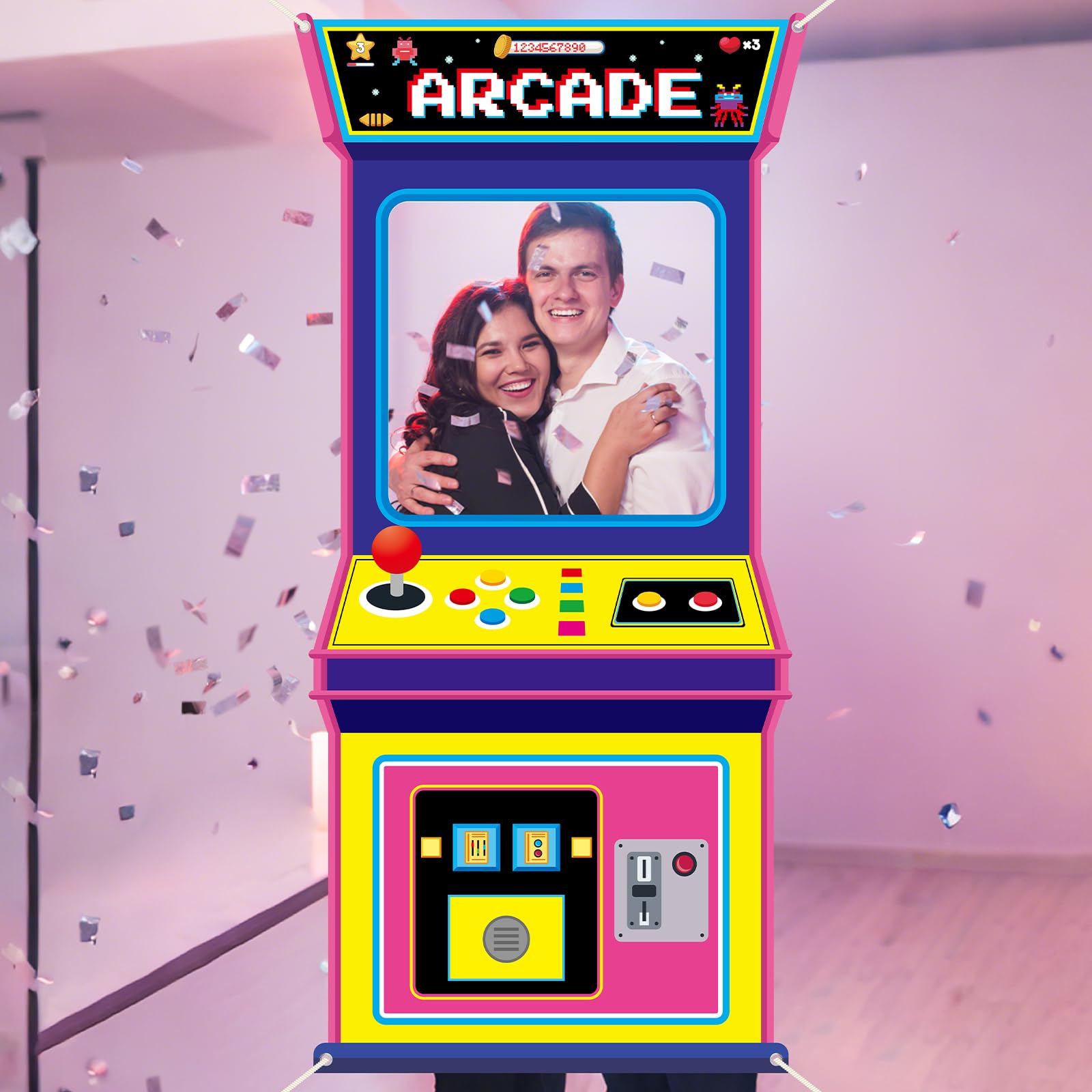 Ретро-фон для фото с видеоигра – обзор и цена Retro Gaming Banner