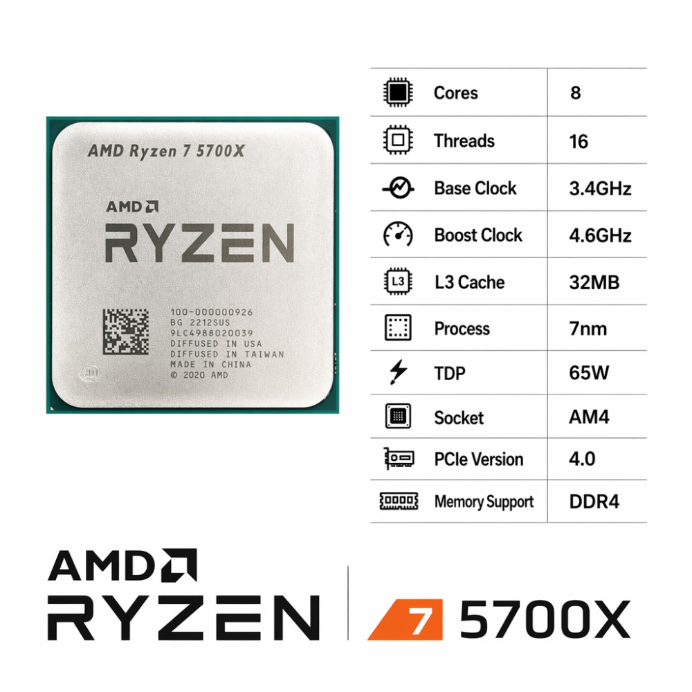 Процессор AMD Ryzen 7 5700X AM – обзор и цена Amd Cpu Ryzen 7