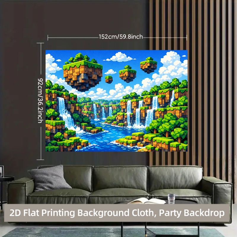 2D плоский фон-баннер с пиксел – обзор и цена Retro Gaming Banner