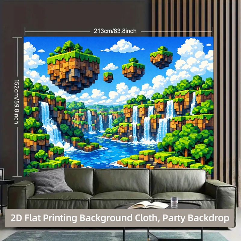 2D плоский фон-баннер с пиксел – обзор и цена Retro Gaming Banner