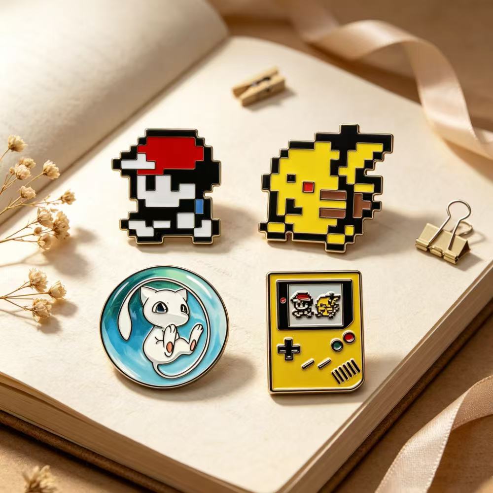 4 шт. ретро-игровых эмалевых з – обзор и цена Retro Gaming Pokemon