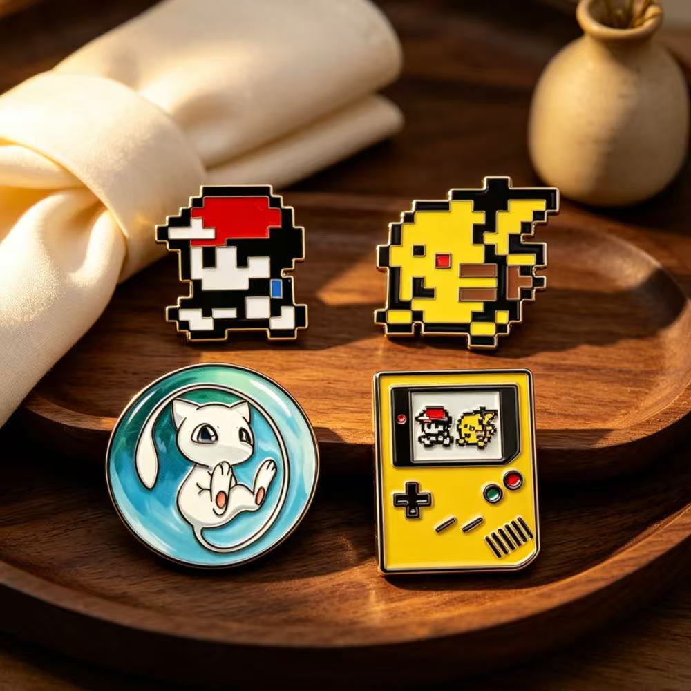 4 шт. ретро-игровых эмалевых з – обзор и цена Retro Gaming Pokemon